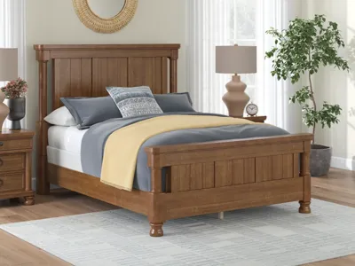 Signature Design by Ashley Rowlenstown Queen Poster Bed, Dresser and Mirror - PCB824B3