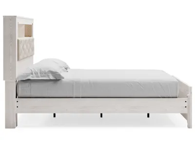 Signature Design by Ashley Altyra Queen Upholstered Panel Bed, Dresser and Mirror - B2640B25
