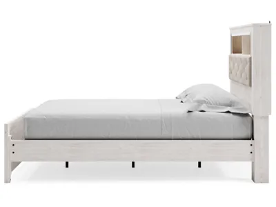 Signature Design by Ashley Altyra Queen Upholstered Panel Bed, Dresser and Mirror - B2640B25