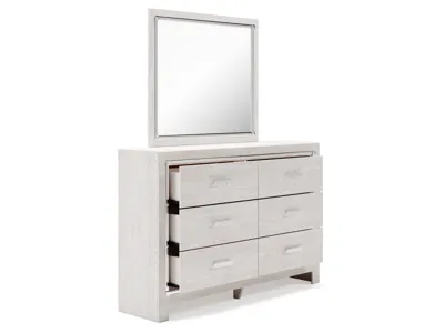 Signature Design by Ashley Altyra Queen Bookcase Storage Bed, Dresser and Mirror - B2640B27