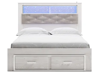 Signature Design by Ashley Altyra Queen Bookcase Storage Bed, Dresser and Mirror - B2640B27