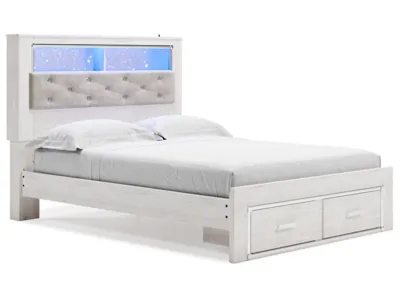 Signature Design by Ashley Altyra Queen Bookcase Storage Bed, Dresser and Mirror - B2640B27