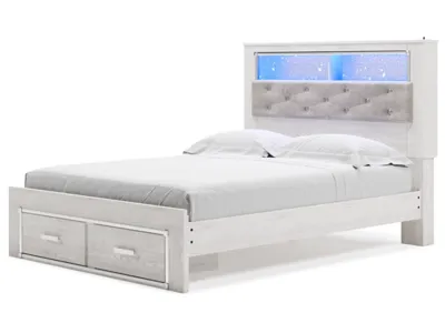 Signature Design by Ashley Altyra Queen Bookcase Storage Bed, Dresser and Mirror - B2640B27