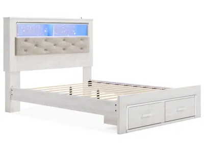 Signature Design by Ashley Altyra Queen Bookcase Storage Bed, Dresser and Mirror - B2640B27