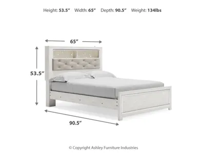 Signature Design by Ashley Altyra Queen Bookcase Bed, Dresser, Chest and Nightstand - B2640B77