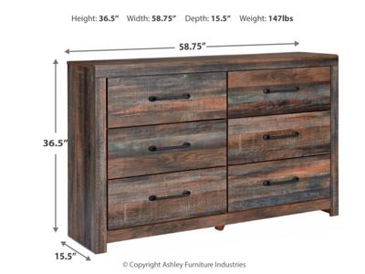 Signature Design by Ashley Drystan Queen Bookcase Bed with Storage, Dresser and Nightstand - B211B120