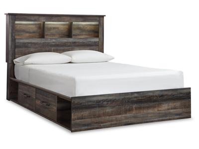 Signature Design by Ashley Drystan Queen Bookcase Bed with Storage, Dresser and Nightstand - B211B120