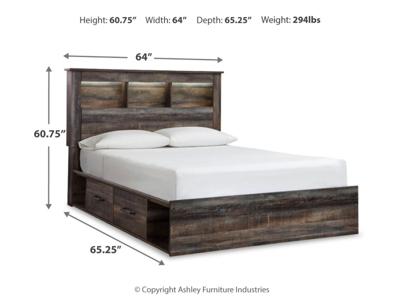 Signature Design by Ashley Drystan Queen Bookcase Bed with Storage, Dresser and Nightstand - B211B120