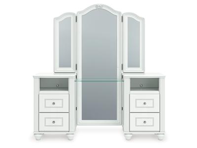 Signature Design by Ashley Kozlani Vanity, Mirror and Stool - PCB1819B11