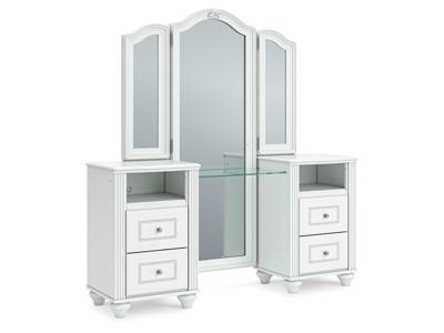 Signature Design by Ashley Kozlani Vanity, Mirror and Stool - PCB1819B11