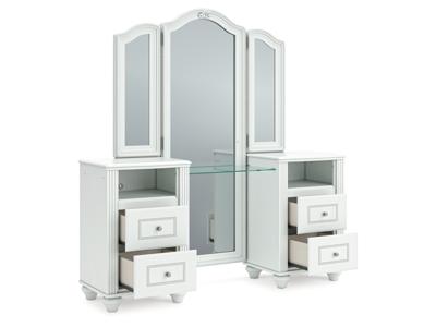 Signature Design by Ashley Kozlani Vanity, Mirror and Stool - PCB1819B11