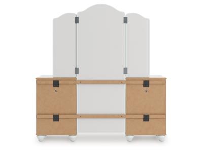 Signature Design by Ashley Kozlani Vanity, Mirror and Stool - PCB1819B11