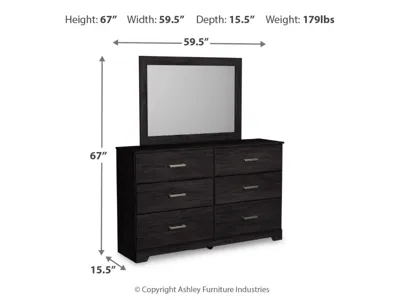 Signature Design by Ashley Belachime Full Panel Bed, Dresser, Mirror and Nightstand - B2589B18