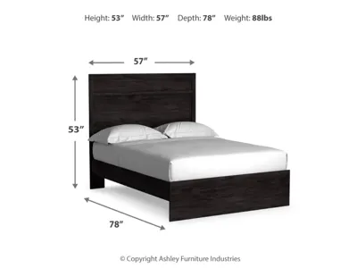 Signature Design by Ashley Belachime Full Panel Bed, Dresser, Mirror and Nightstand - B2589B18