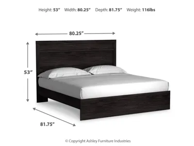 Signature Design by Ashley Belachime King Panel Bed, Dresser Mirror and 2 Nightstands - B2589B21
