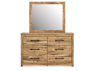 Signature Design by Ashley Maystonna Queen Crossbuck Panel Bed, Dresser, Mirror and Nightstand - PCB1580B8