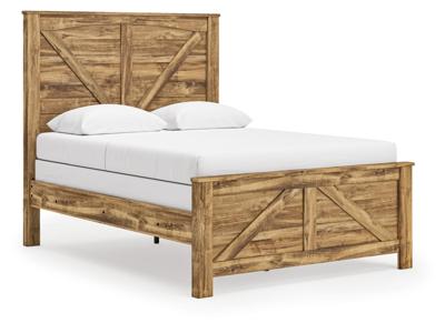 Signature Design by Ashley Maystonna Queen Crossbuck Panel Bed, Dresser, Mirror and Nightstand - PCB1580B8