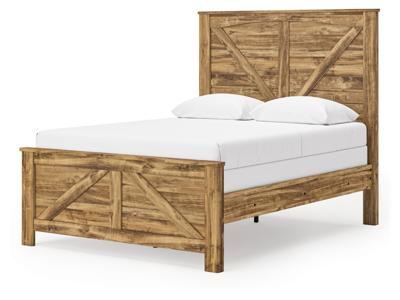 Signature Design by Ashley Maystonna Queen Crossbuck Panel Bed, Dresser, Mirror and Nightstand - PCB1580B8