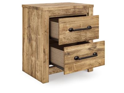Signature Design by Ashley Maystonna Queen Crossbuck Panel Bed, Dresser, Mirror and Nightstand - PCB1580B8