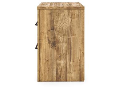 Signature Design by Ashley Maystonna Queen Crossbuck Panel Bed, Dresser, Mirror and Nightstand - PCB1580B8