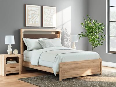 Signature Design by Ashley Kinlanni Queen Panel Bed, Dresser, Mirror and Nightstand - PCB1360B17