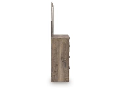 Signature Design by Ashley Rusticott Queen Poster Bed, Dresser, Mirror and Nightstand - PCB2260B13