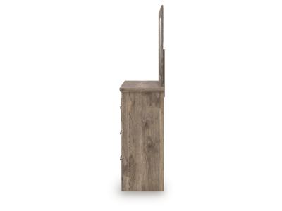 Signature Design by Ashley Rusticott Queen Poster Bed, Dresser, Mirror and Nightstand - PCB2260B13