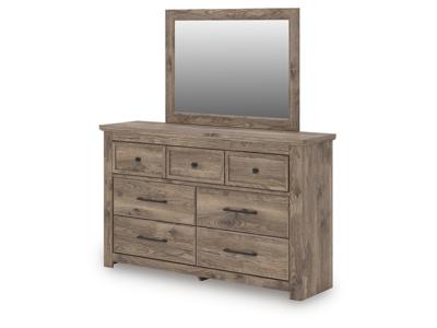 Signature Design by Ashley Rusticott Queen Poster Bed, Dresser, Mirror and Nightstand - PCB2260B13