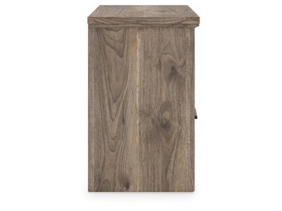 Signature Design by Ashley Rusticott Queen Poster Bed, Dresser, Mirror and Nightstand - PCB2260B13