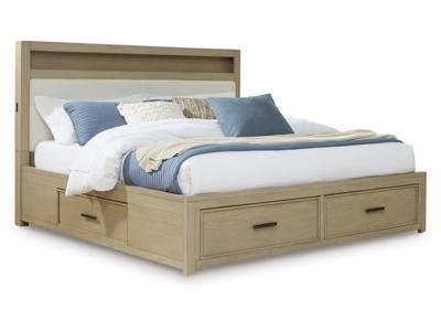 Signature Design by Ashley Calmoro Queen Bookcase Bed, Dresser and Mirror - B602B5