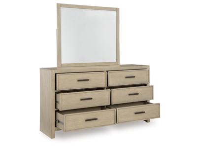 Signature Design by Ashley Calmoro Queen Bookcase Bed, Dresser and Mirror - B602B5