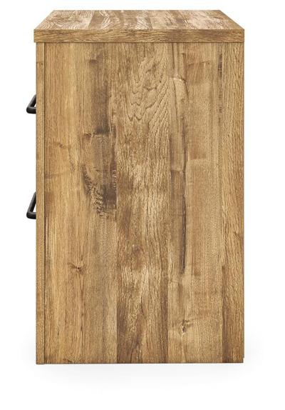 Signature Design by Ashley Maystonna King Crossbuck Panel Bed, Dresser, Mirror and Nightstand - PCB1580B9