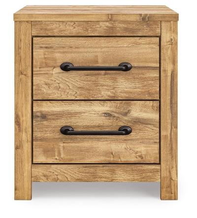 Signature Design by Ashley Maystonna King Crossbuck Panel Bed, Dresser, Mirror and Nightstand - PCB1580B9