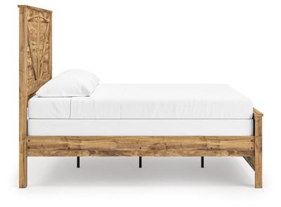 Signature Design by Ashley Maystonna King Crossbuck Panel Bed, Dresser, Mirror and Nightstand - PCB1580B9