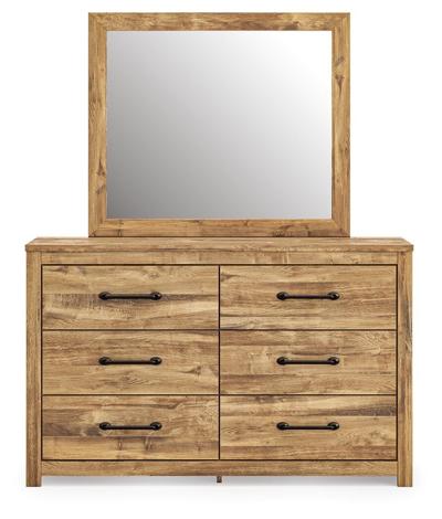 Signature Design by Ashley Maystonna King Crossbuck Panel Bed, Dresser, Mirror and Nightstand - PCB1580B9