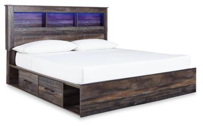 Signature Design by Ashley Drystan King Panel Storage Bed, Dresser, Mirror and Nightstand - B211B124