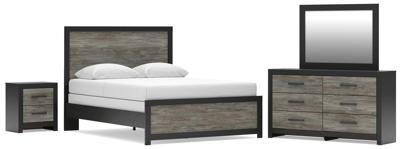 Signature Design by Ashley Broachmyn Queen Panel Bed, Dresser, Mirror and Nightstand - PCB1118B27