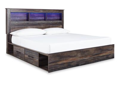 Signature Design by Ashley Drystan King Bookcase Storage Bed, Dresser, Mirror, Chest and Nightstand - B211B126