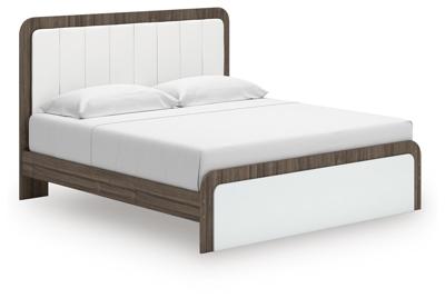 Signature Design by Ashley Kendanport King Upholstered Bed, Dresser and Mirror - PCB1108B14