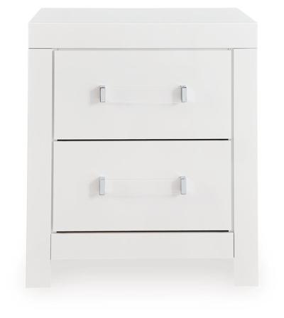 Signature Design by Ashley Maeling Queen Upholstered Panel Bed, Dresser, Mirror and Nightstand - PCB1119B10