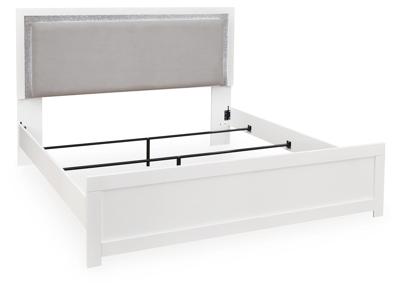 Signature Design by Ashley Maeling Queen Upholstered Panel Bed, Dresser, Mirror and Nightstand - PCB1119B10