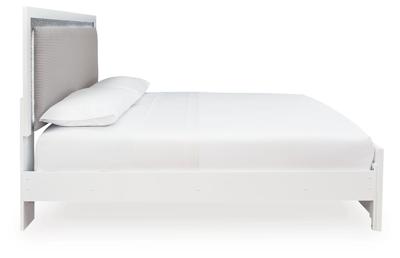 Signature Design by Ashley Maeling Queen Upholstered Panel Bed, Dresser, Mirror and Nightstand - PCB1119B10