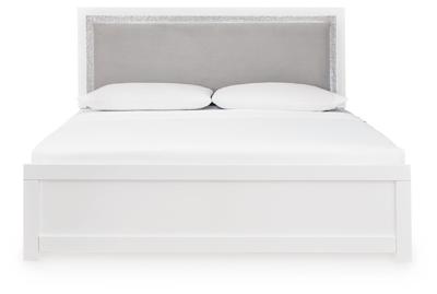 Signature Design by Ashley Maeling Queen Upholstered Panel Bed, Dresser, Mirror and Nightstand - PCB1119B10