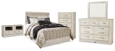 Signature Design by Ashley Bellaby Queen Panel Headboard, Dresser, Mirror, Chest and 2 Nightstands - B331B26