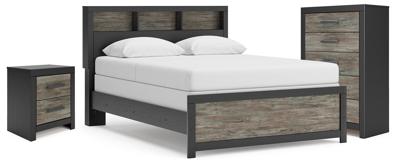 Signature Design by Ashley Broachmyn Queen Bookcase Bed, Chest and Nightstand - PCB1118B26