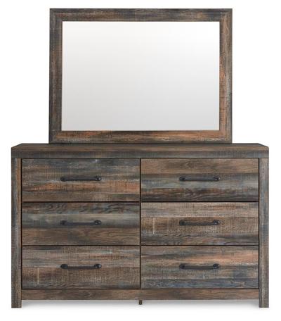 Signature Design by Ashley Drystan Queen Bookcase Storage Bed, Dresser, Mirror, Chest and Nightstand - B211B129