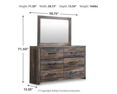 Signature Design by Ashley Drystan Queen Bookcase Storage Bed, Dresser, Mirror, Chest and Nightstand - B211B129