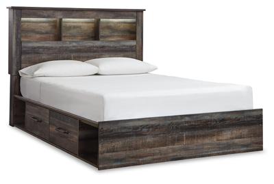 Signature Design by Ashley Drystan Queen Bookcase Storage Bed, Dresser, Mirror, Chest and Nightstand - B211B129