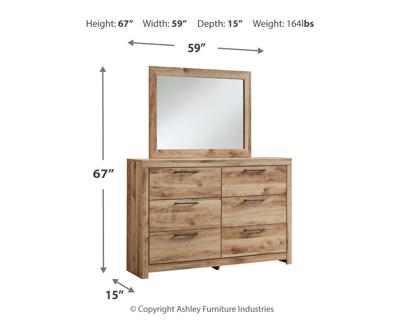 Signature Design by Ashley Hyanna Queen Panel Storage Bed, Dresser, Mirror and 2 Nightstands - B1050B71