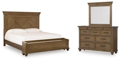 Signature Design by Ashley Karallin Queen Panel Storage Bed, Dresser and Mirror - PCB782B7